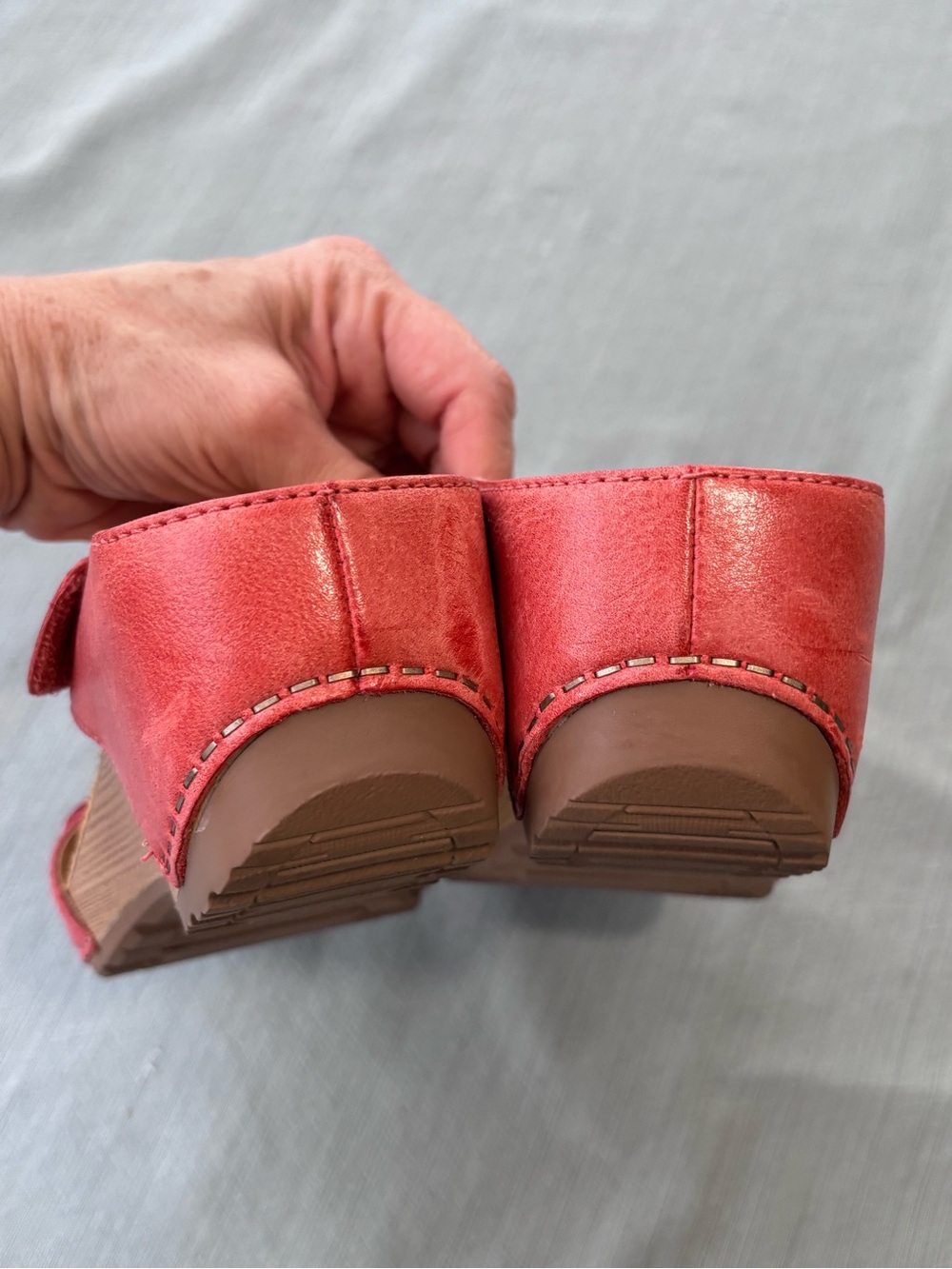 Dansko Women's Coral Leather Buckle Slide Sandals 39 - Picture 4 of 7